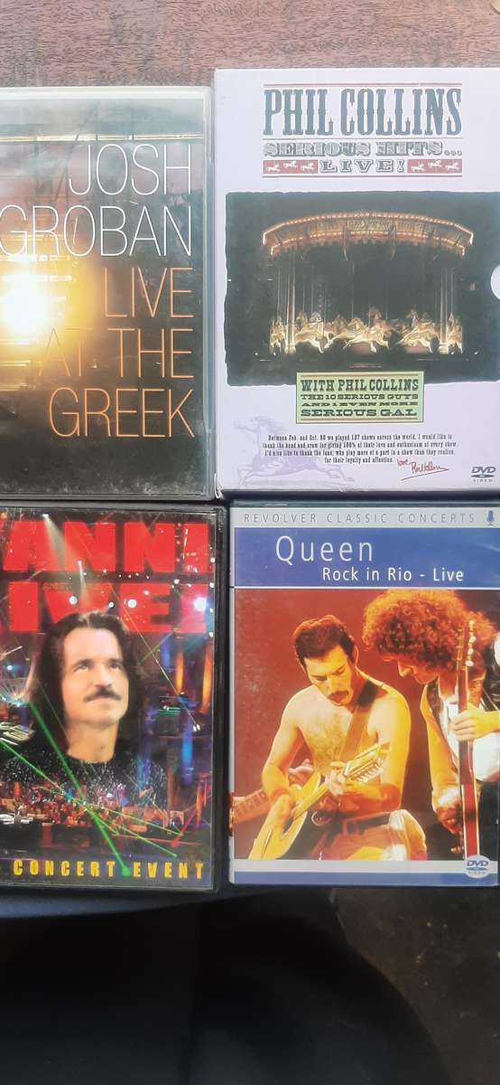 Collection of 10 musical dvd's Dispription on pictures.