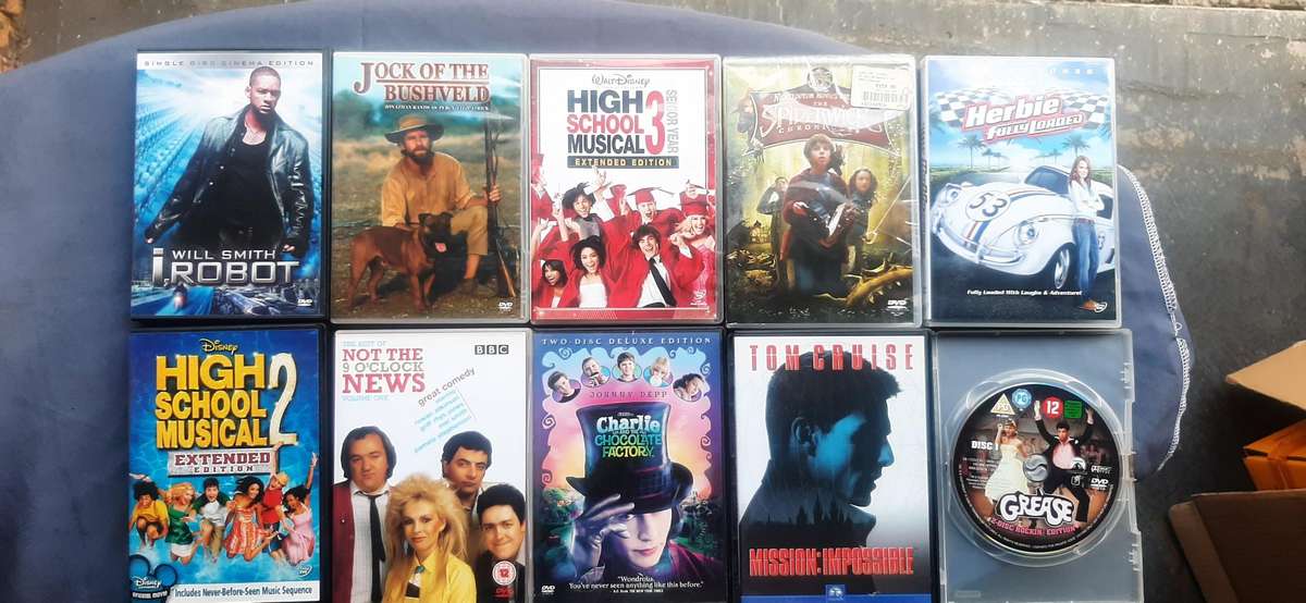 Collection of 10 movie dvd's