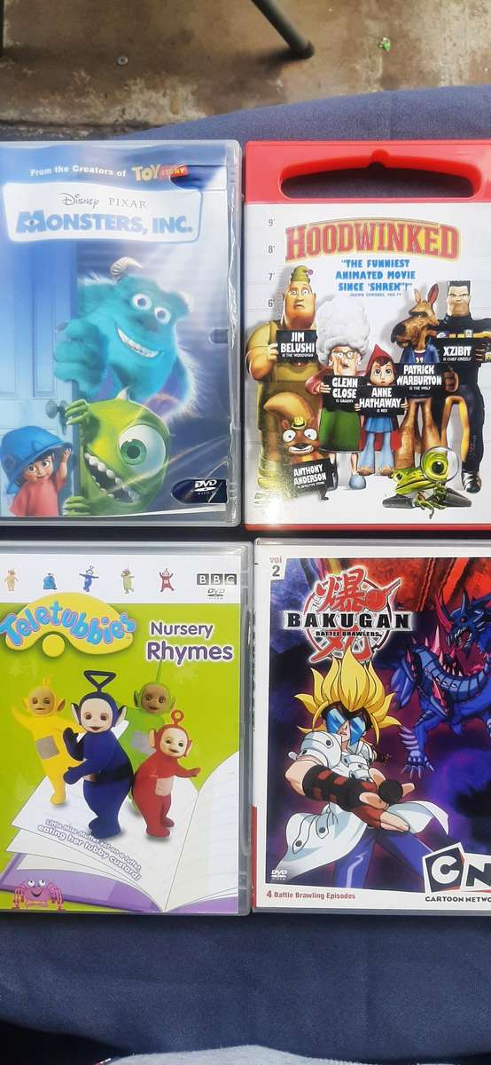 Collection of 10 kids dvd's Dispription on pictures
