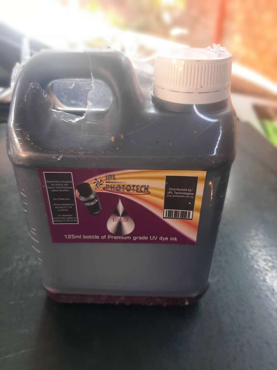 UV dye ink. JPL Phototecg premium ink for Epson Discproduser color profiles 125ml.