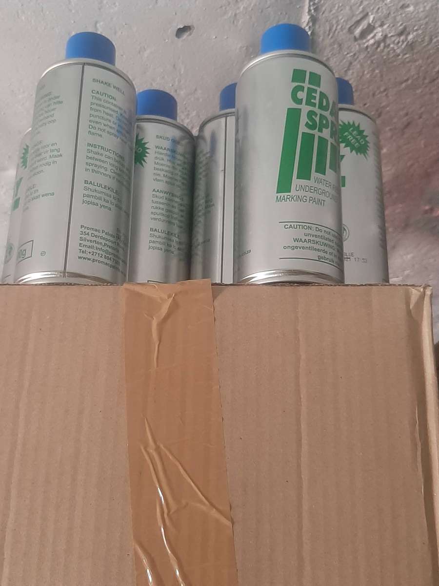 Cedar spray underground marking spray