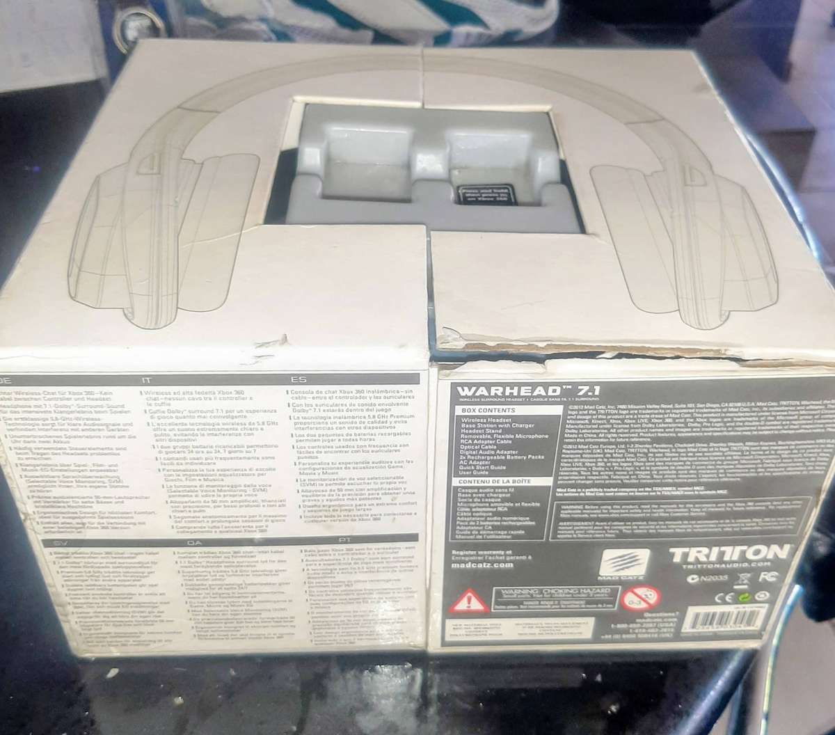 Tritton Warhead 7.1 wireless gaming headset. NOT TESTED