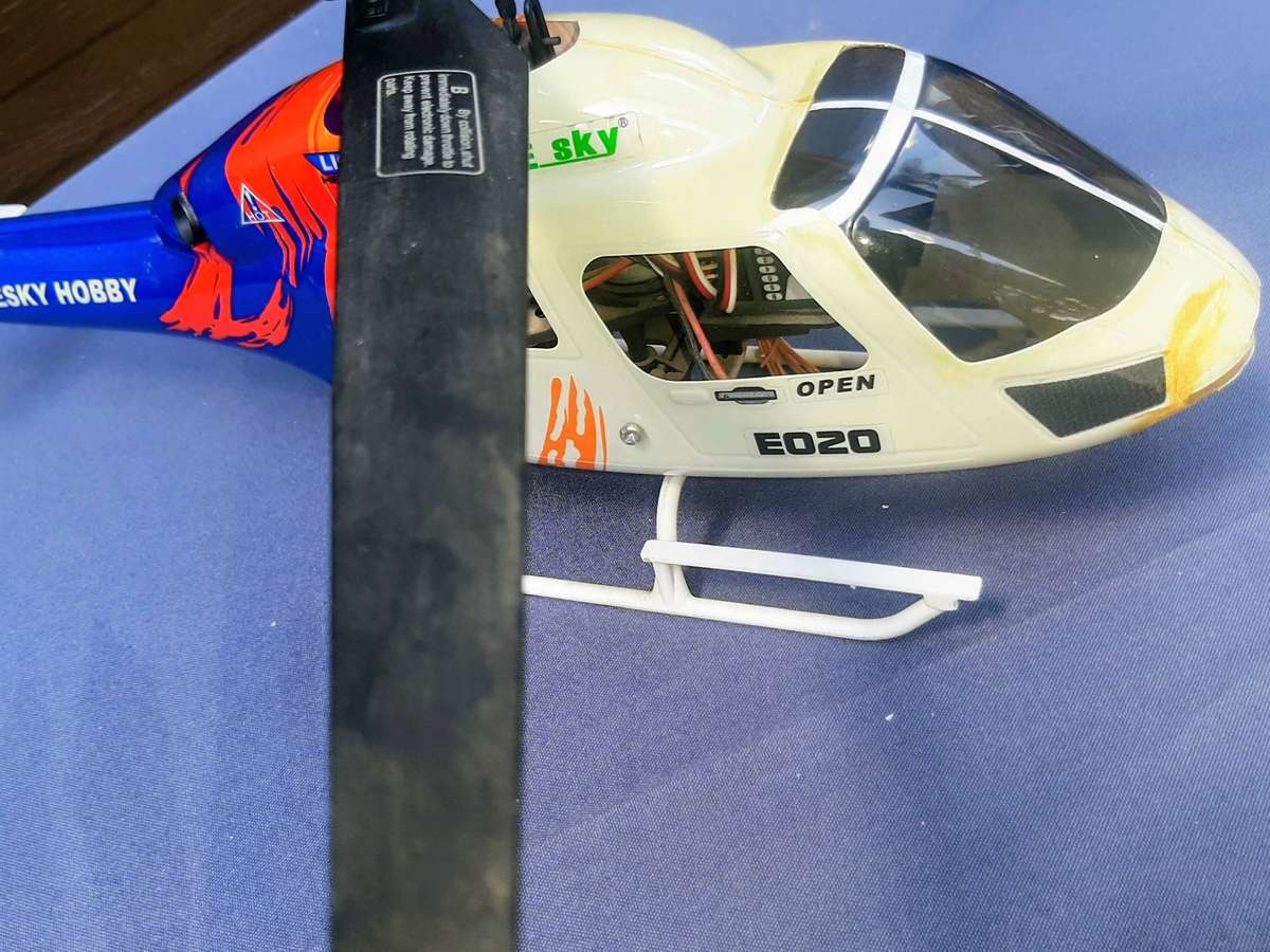 Esky Big Lama coaxial RC helicopter and its remote control.  The Esky Big Lama for beginners.Working