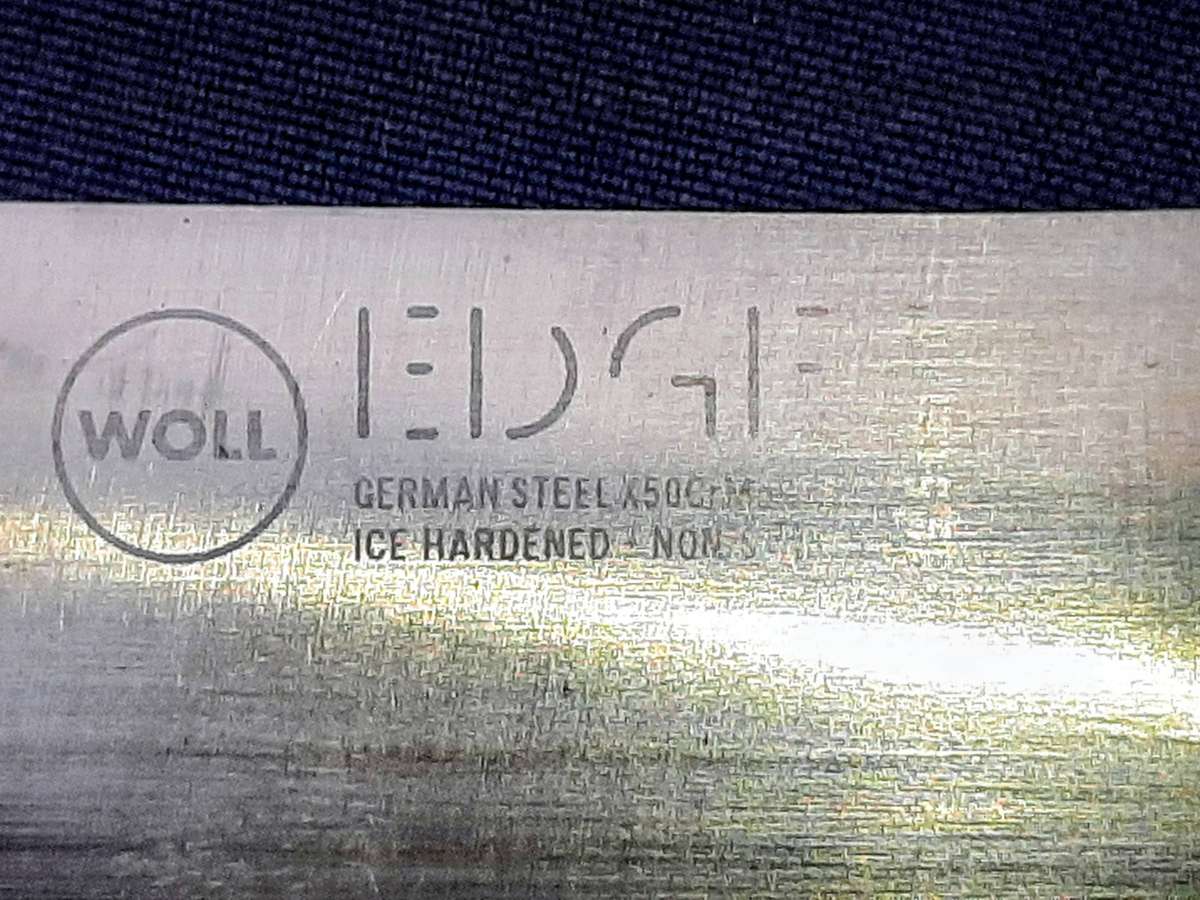 Two knives from the WOLL Edge series. They are made from high-quality German stainless steel.