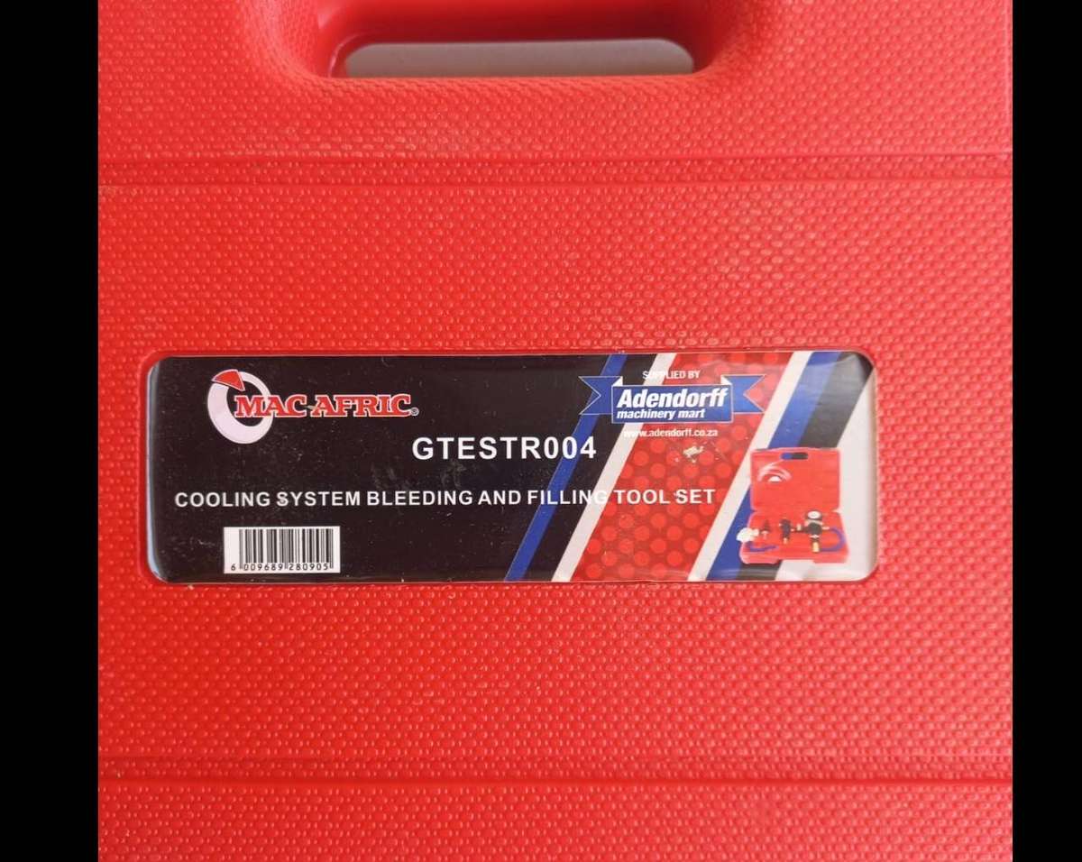 Cooling system bleeding and filling tool set.