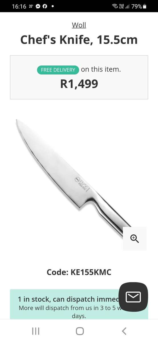 Two knives from the WOLL Edge series. They are made from high-quality German stainless steel.