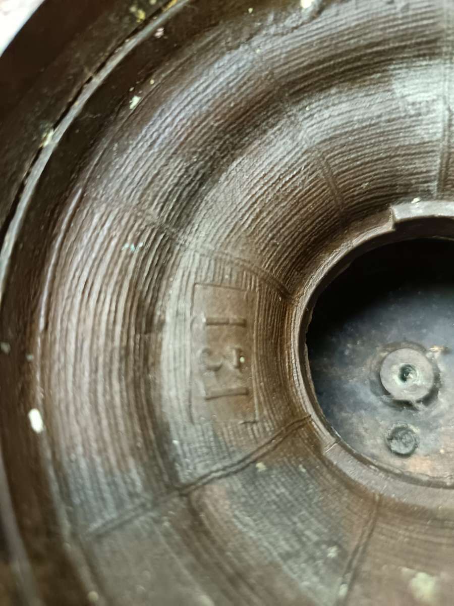 Antique victorian era Bronzed spelter medieval knight needs refurbishment