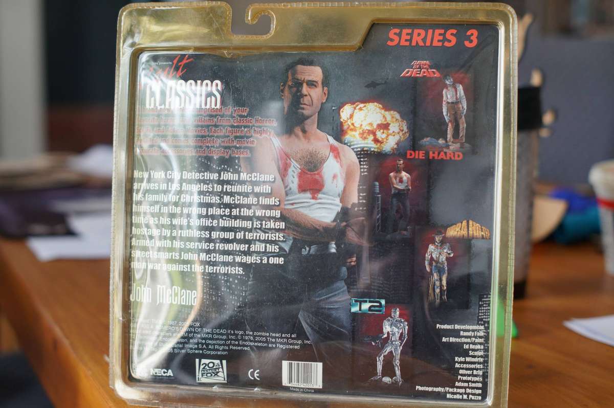 NECA Cult Classics Series 3 - Die Hard John McClane Figure (Sealed, Yellowed Box)