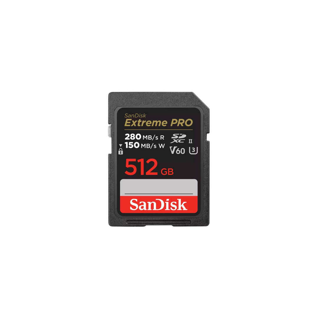 SanDisk 512GB Extreme PRO 280MB/s UHS-II SDXC Memory Card