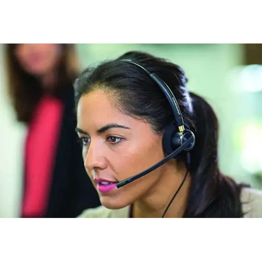 Plantronics Poly EncorePro HW520 Binaural Windeband Headset (For Call Centres / Contact Centres)