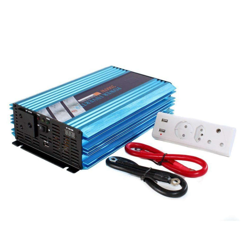 TG 4000W 12V Pure sine Power inverter with multi-plu
