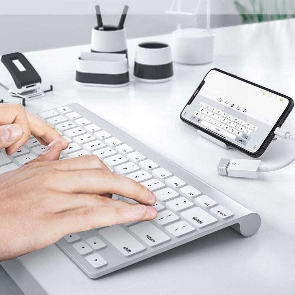 Lightning to USB Camera Adapter for iPhone/iPad, Female USB 3.0 OTG Cable