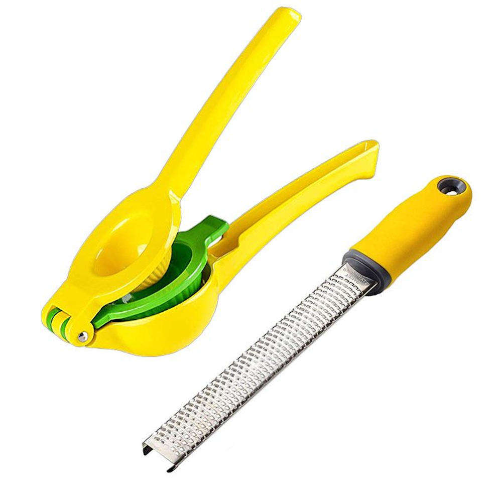 Kitchen Kult Premium Handheld Steel Citrus Juicer with Matching Zester