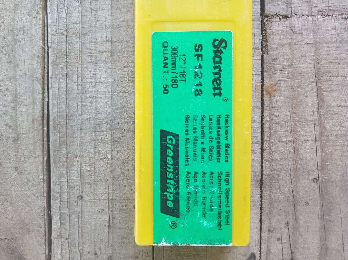 Starrett SF1218 Green Stripe 300mm/18T Hacksaw Blade - 1 Unit