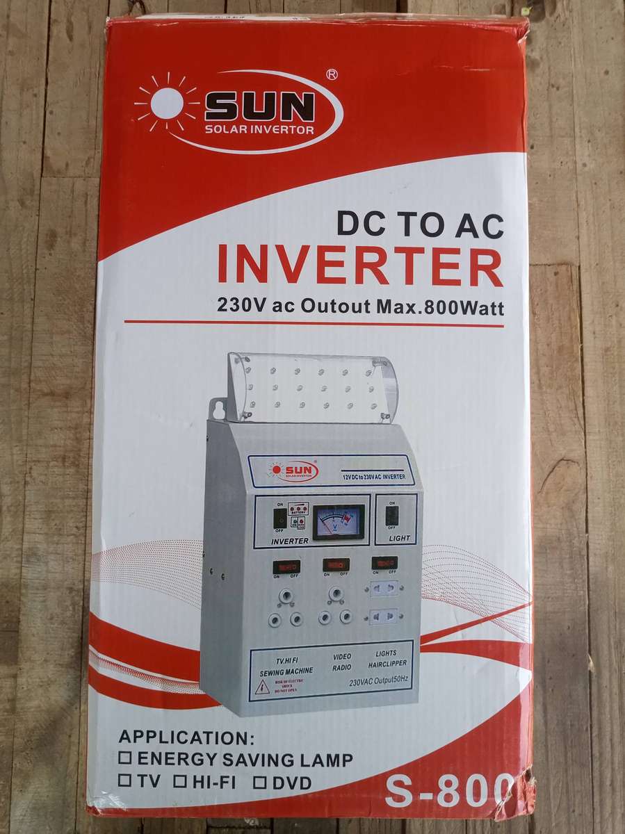 800W 230V DC To AC Power Inverter With Emergency LED Light - S-800