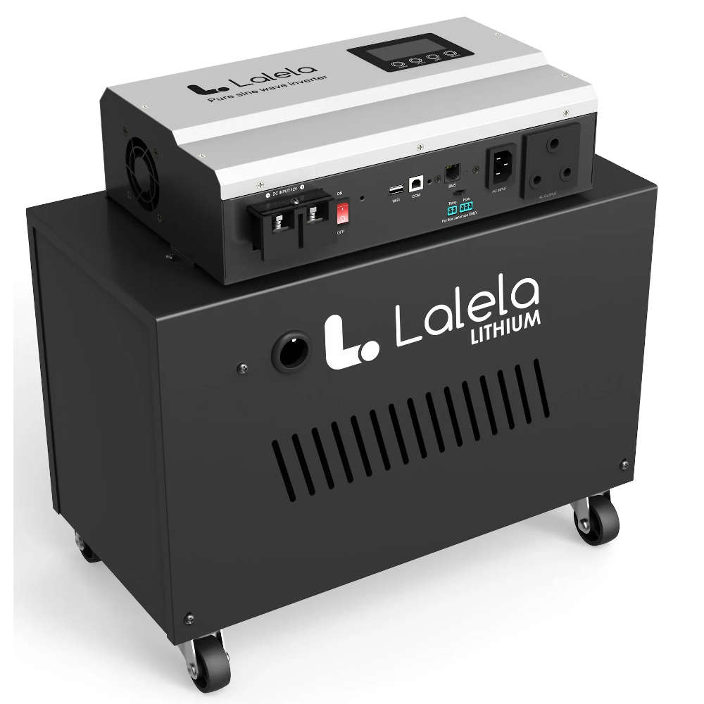 Lalela Lithium Inverter Trolley UPS - 1KVA (600W) 1024Wh 80aH LiFePO4 Battery Included