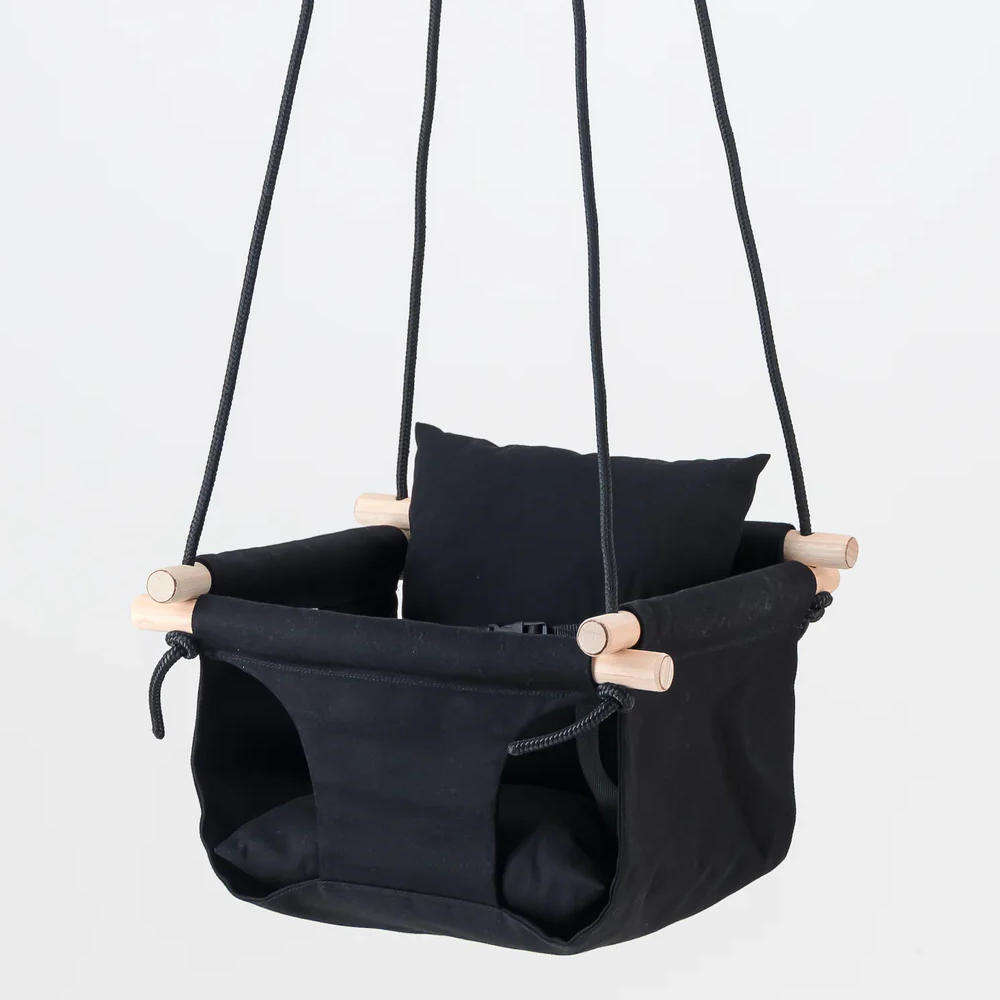 Tiger Lily Baby Swing - Charcoal Denim