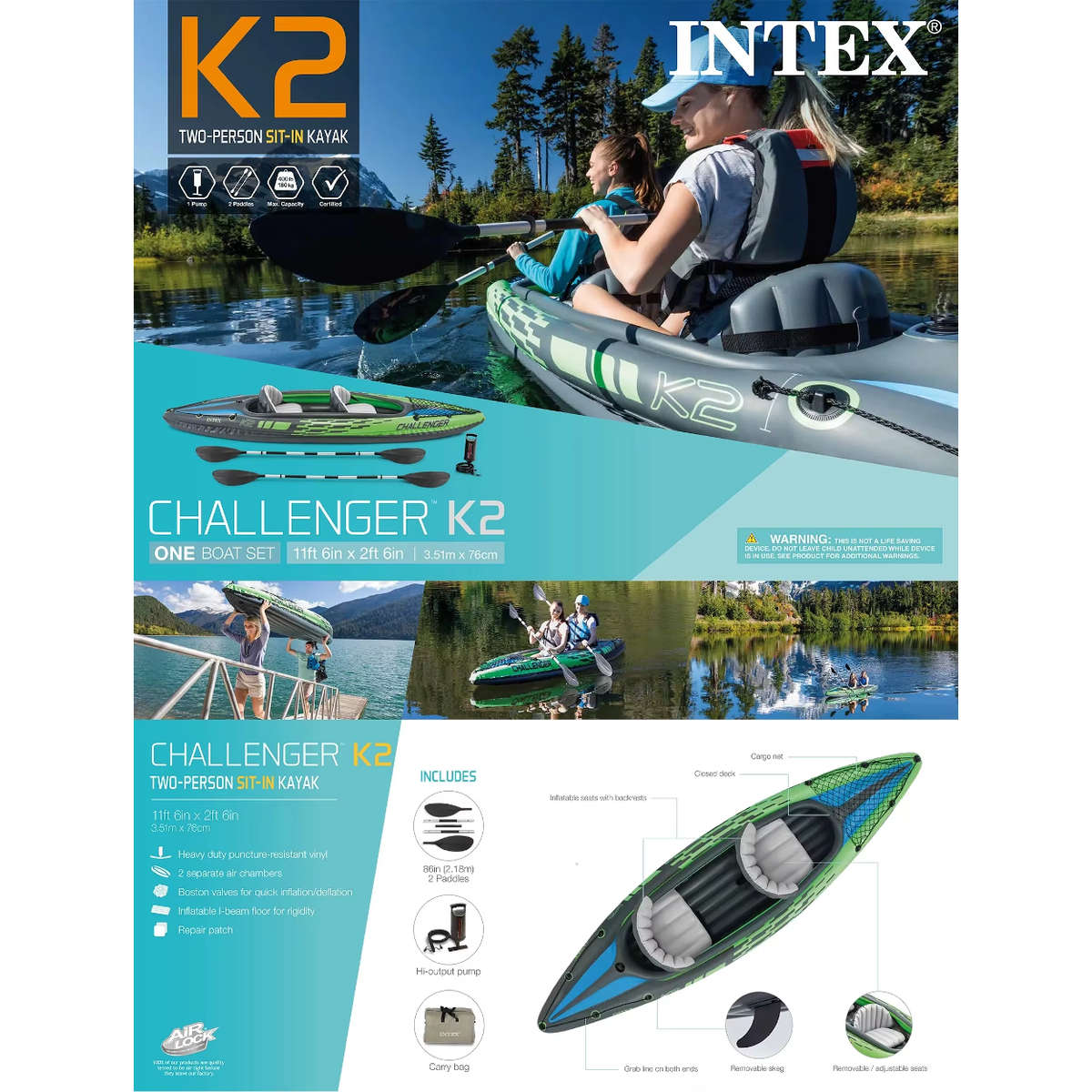 Intex Challenger K2 Kayak