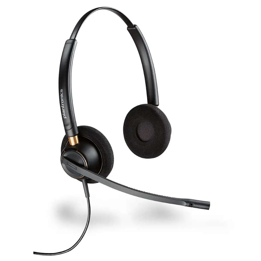 Plantronics Poly EncorePro HW520 Binaural Windeband Headset (For Call Centres / Contact Centres)