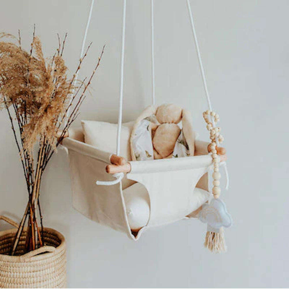 Tiger Lily Baby Swing - Charcoal Denim