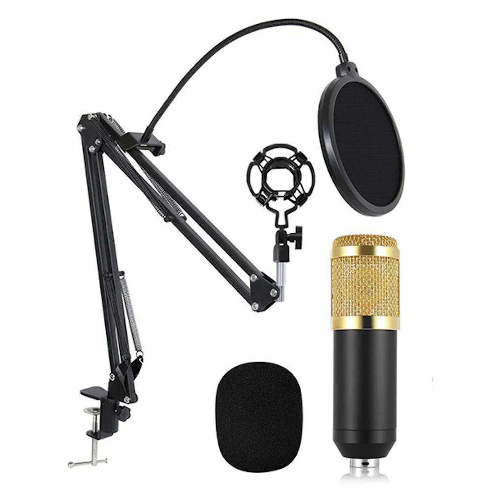 Andowl MIC7 Condenser Microphone - Mic Kit for Studio Recording and Podcast