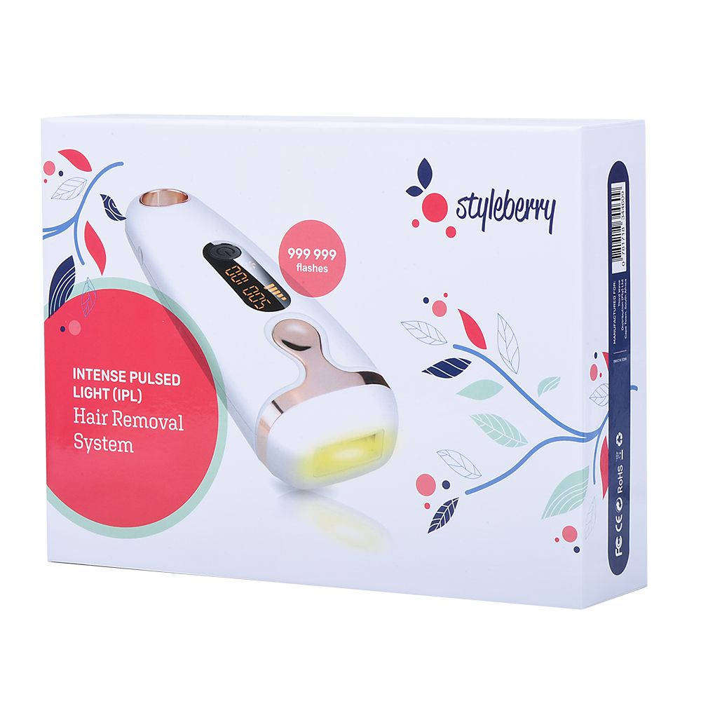 Styleberry IPL Laser Hair Removal - 999437 flashes left on screen