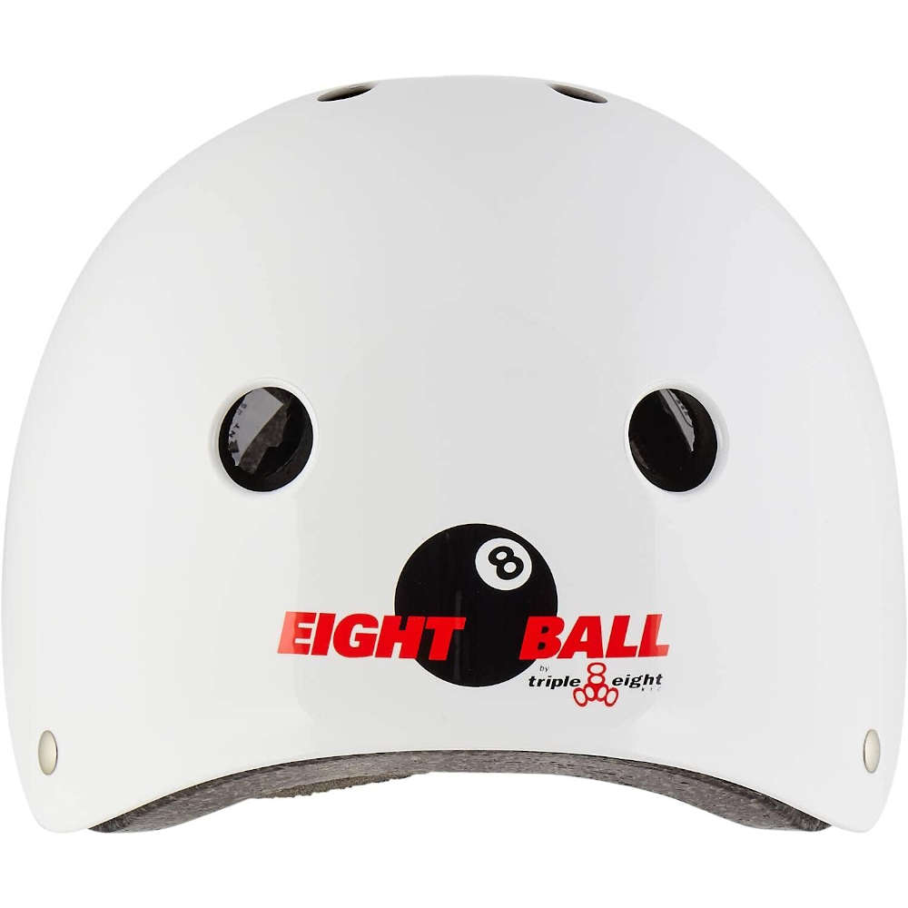 Eight Ball Triple Eight Helmet - White (S/M)