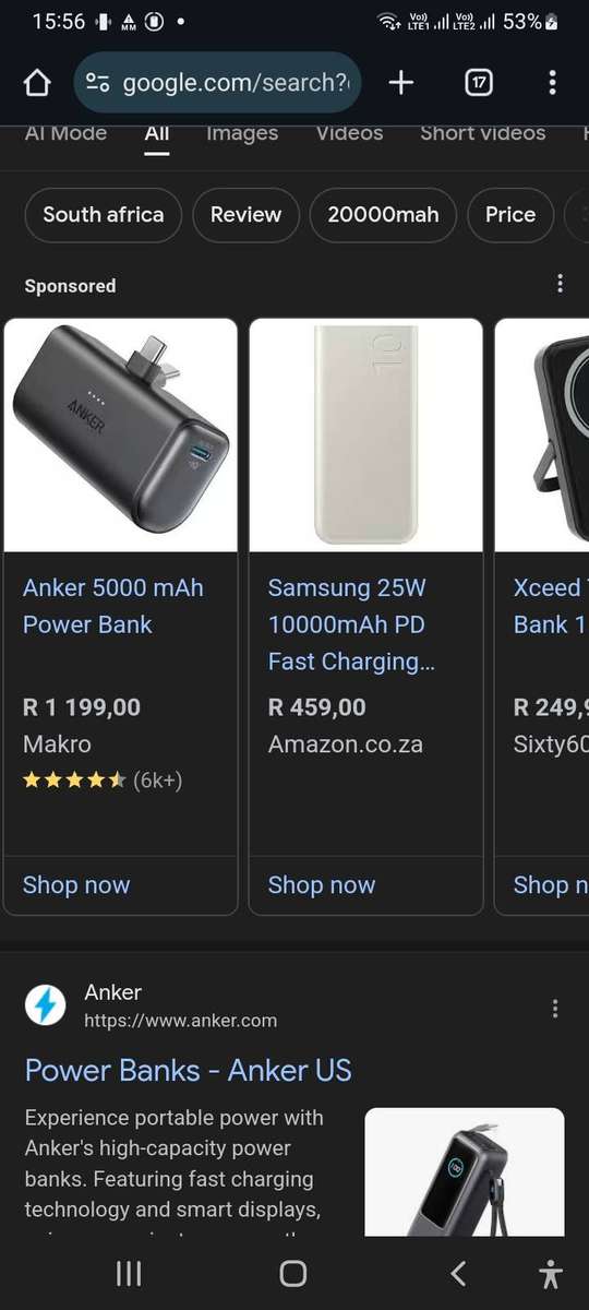 Anker nano power bank with foldable usb-c Connector