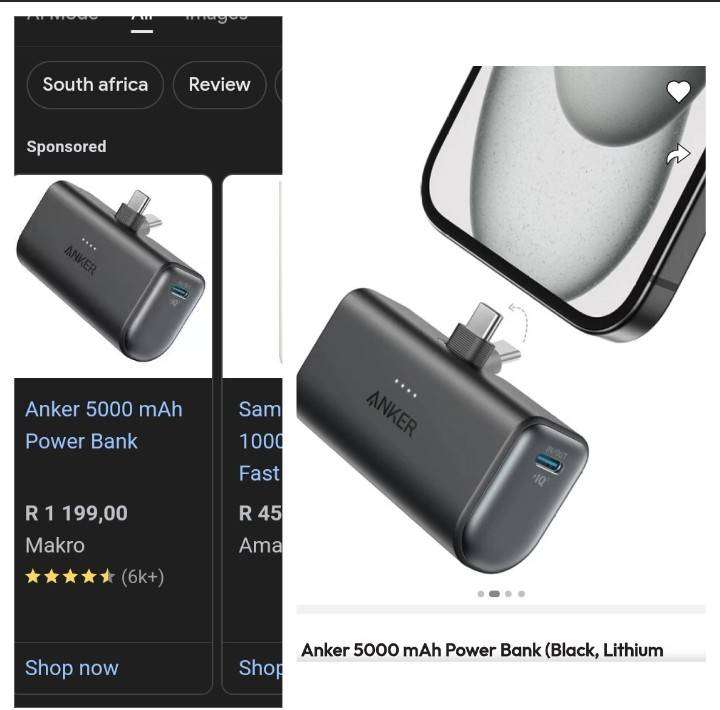 Anker nano power bank with foldable usb-c Connector