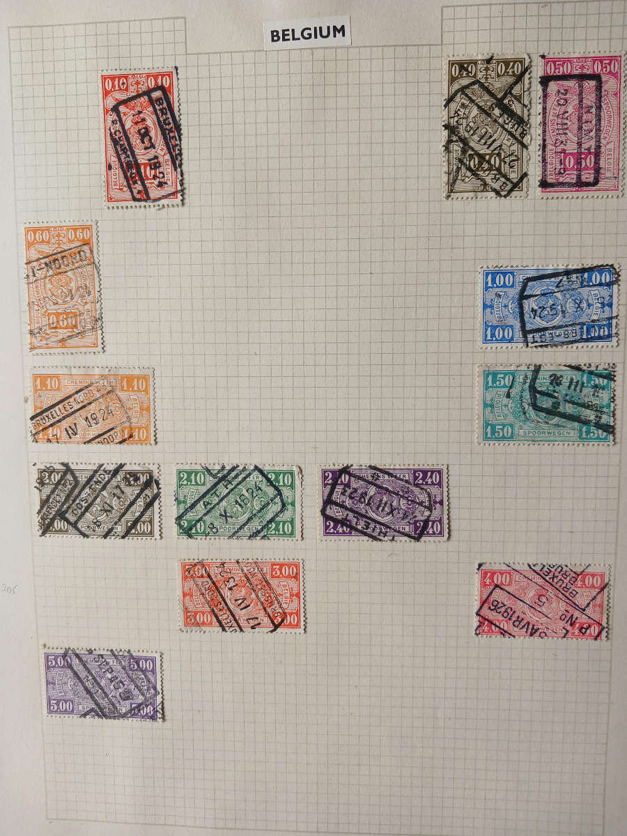 Belgium selection 1900s incl. Chemin de Fer