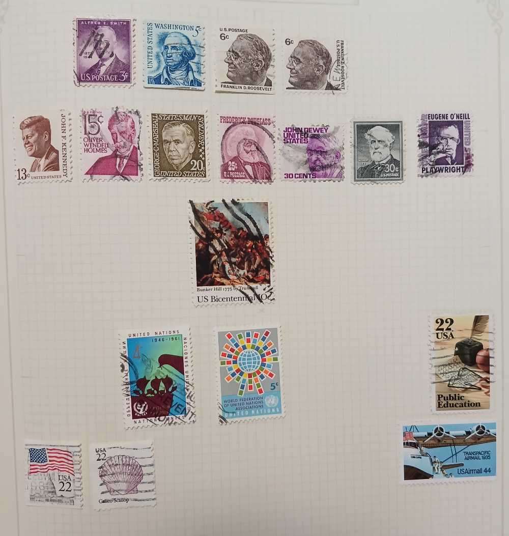 USA selection 1870 to 1950 on album pages