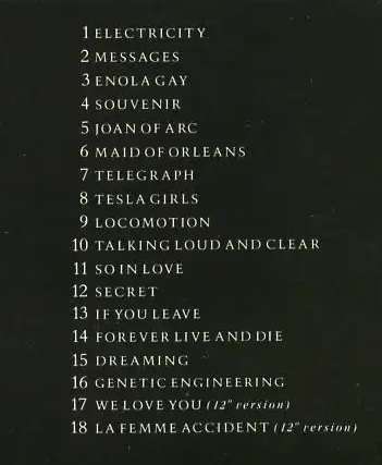 Orchestral Manoeuvres in the Dark. Vinyl LP.