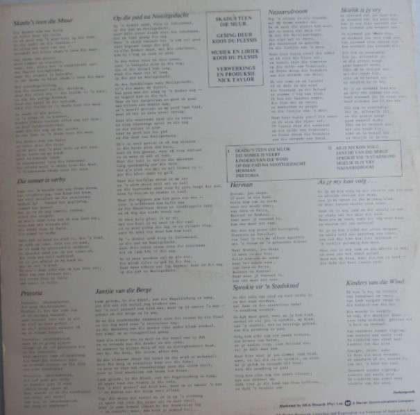 Skadu's teen die Muur - Koos du Plessis. SKAARS.