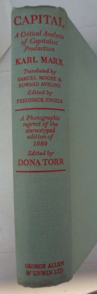 Capital - Karl Marx. Vol 1.  886 Pages!