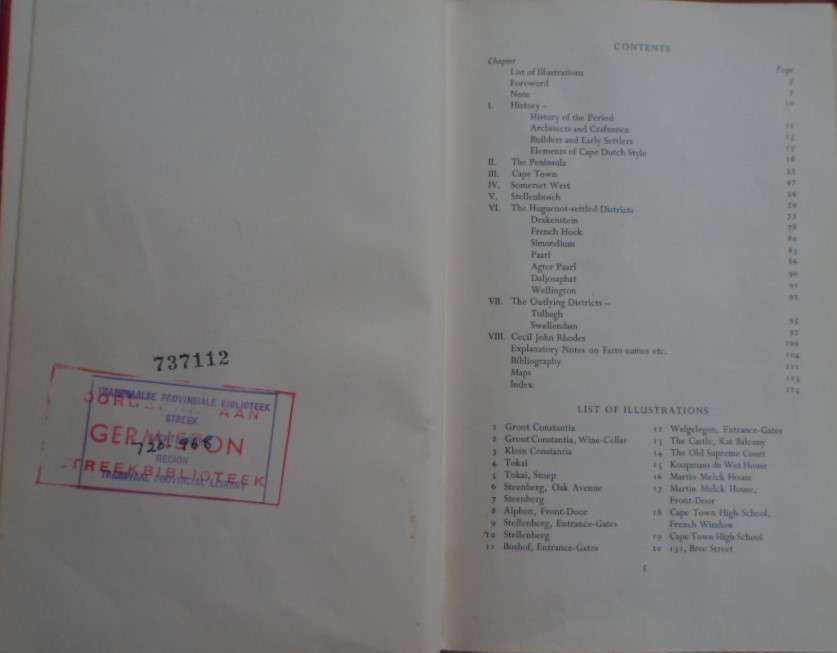 Cape Dutch Houses and Farms - De Bosdart.