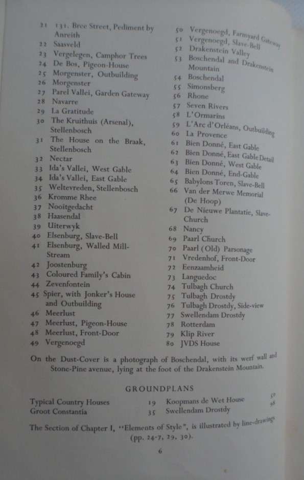 Cape Dutch Houses and Farms - De Bosdart.