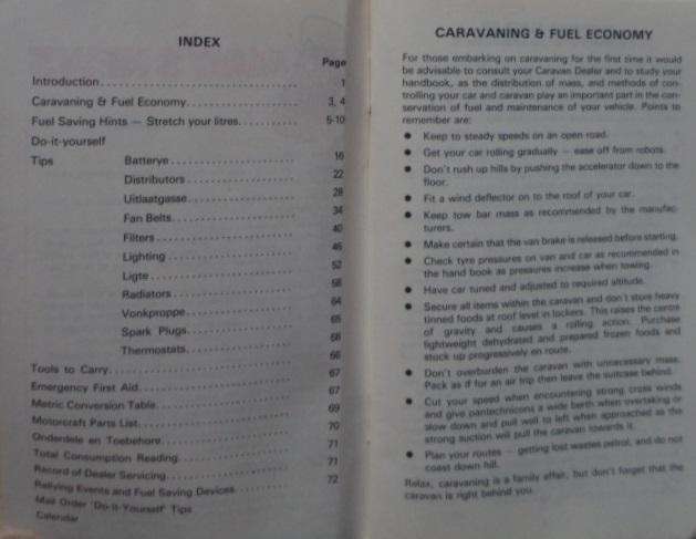 Small Motorcraft Booklet 1979. Tweetalig.