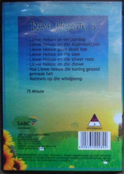 Liewe Heksie 3. DVD. Soos gesien op SAUK. 8 stories. 75 min.