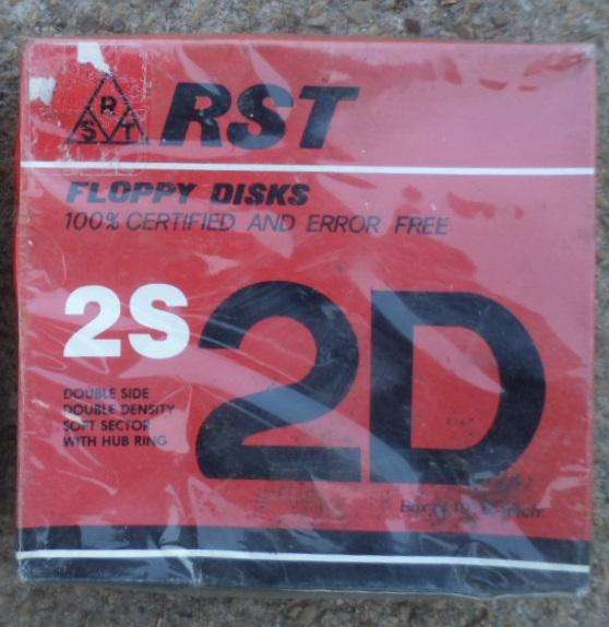 Sealed box of 10 floppy disks (5.25 inch). SCARCE!