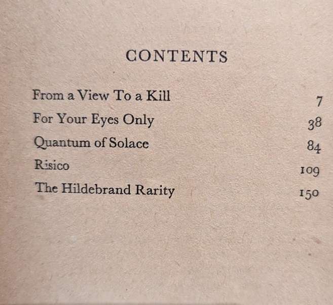 For Your Eyes Only - Ian Fleming. (James Bond)