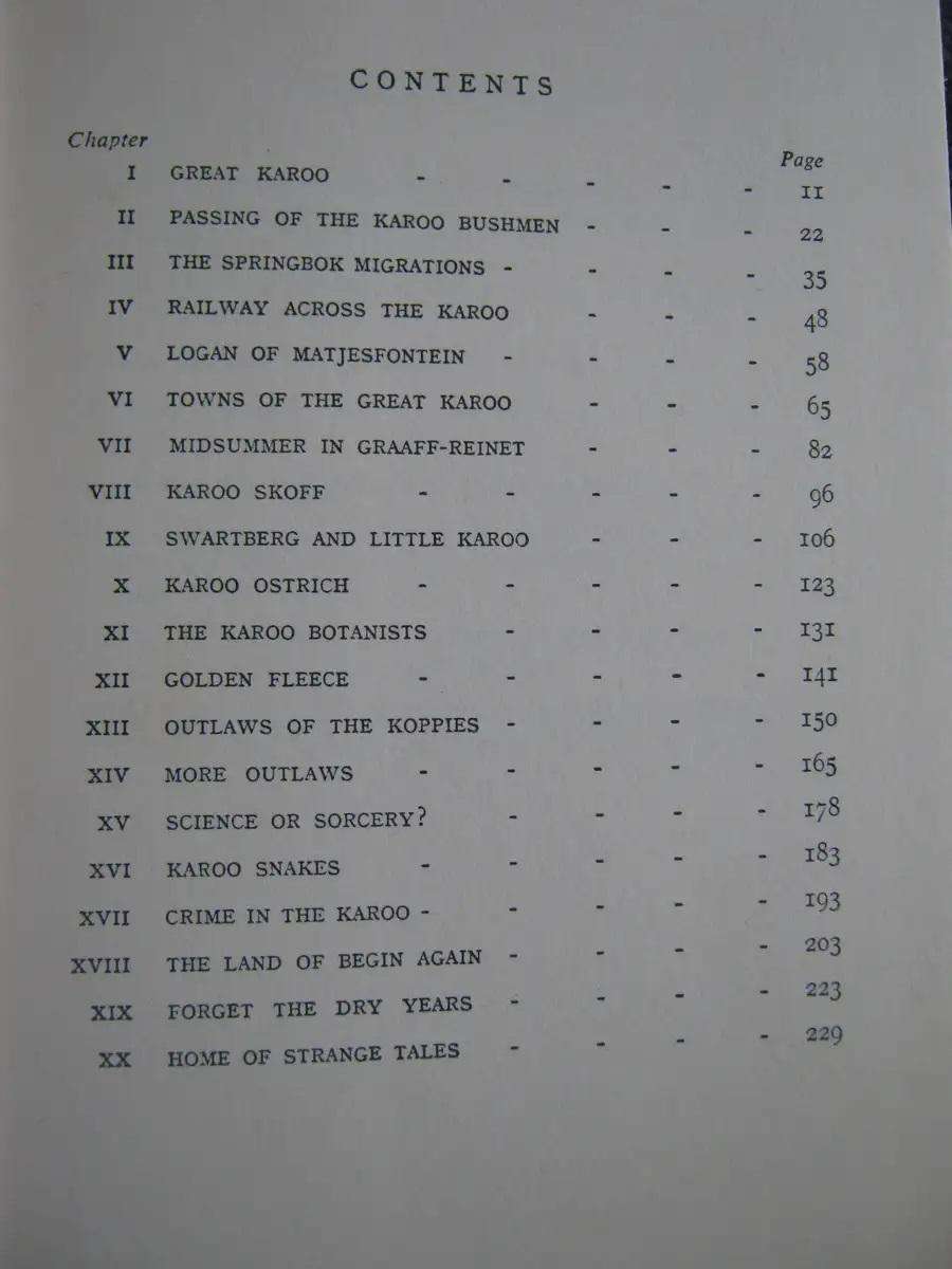 Karoo - Lawrence Green.