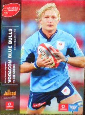 Rugby Program. Blue Bulls vs Sharks. ABSA Currie Cup. 2011.