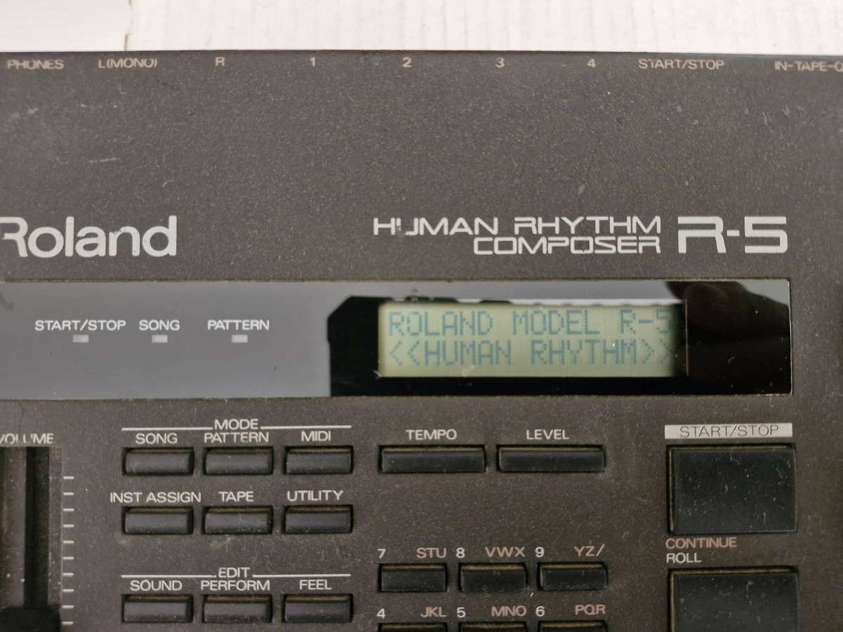Roland R-5 - Human Rhythm Composer Drum Machine - with Power Supply - Vintage