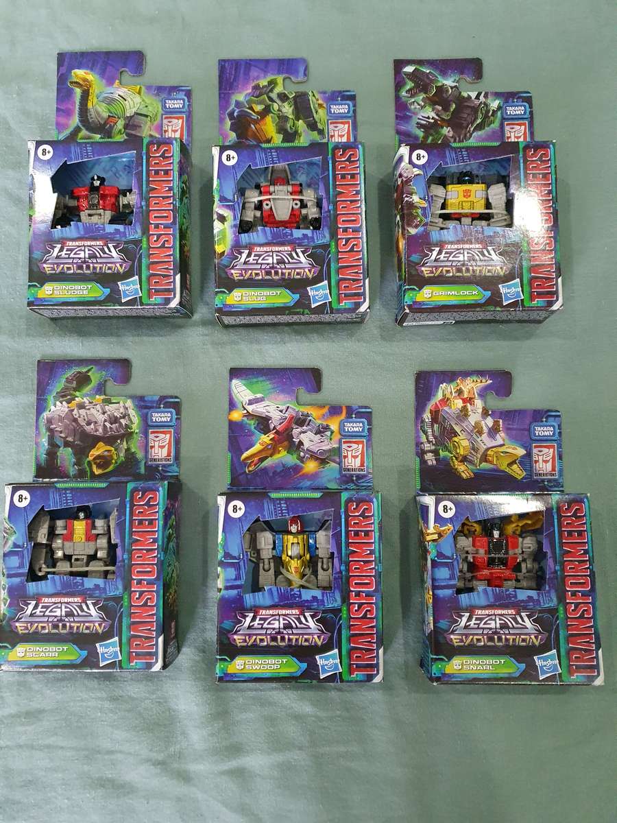 Transformers Figure Collection - Legacy Evolution Core Class Dinobot x 6