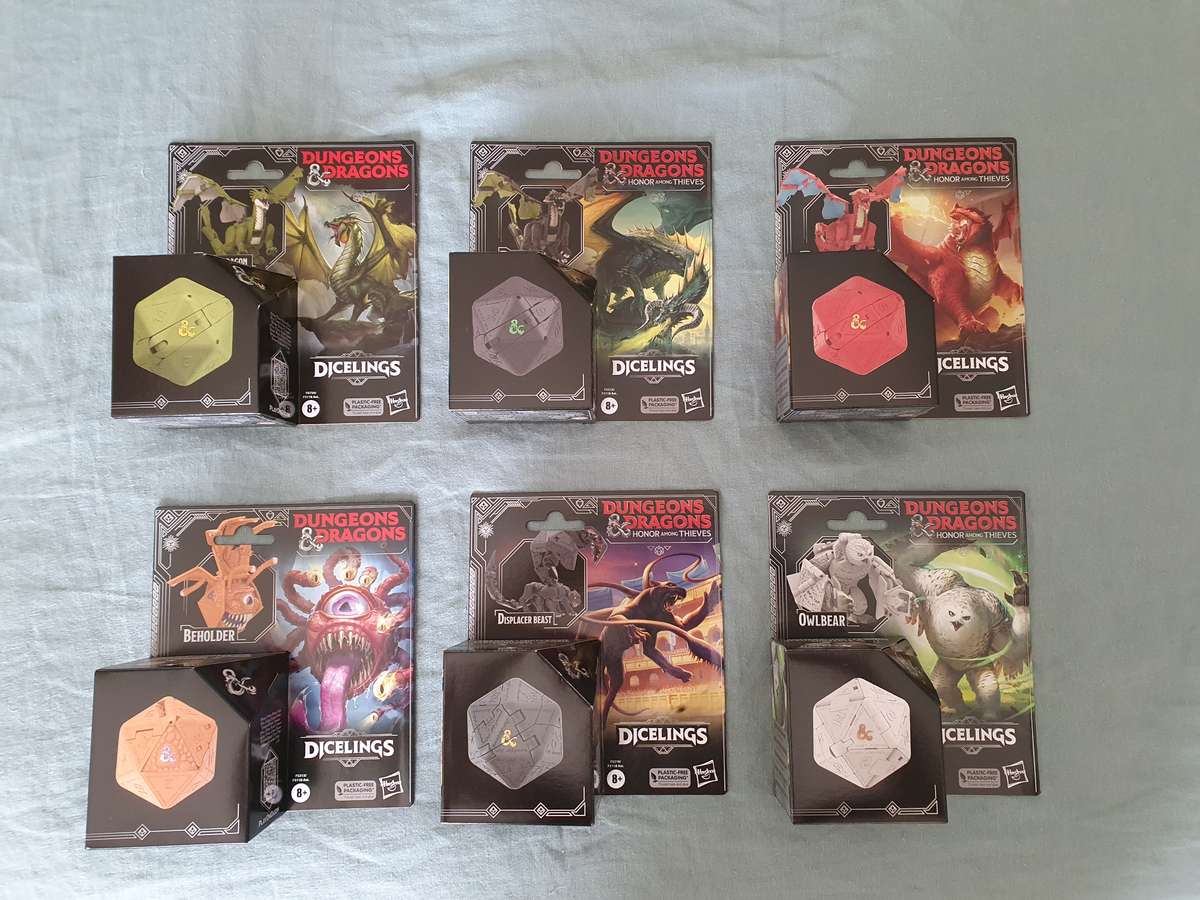 Dungeons & Dragons Dicelings 6 Figure Collection Hasbro - Honor Among Thieves