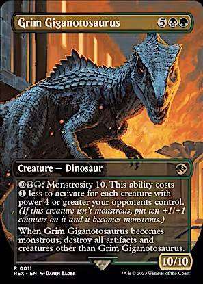 MTG - Universes Beyond: Jurassic World Collection: Grim Giganotosaurus (0011)