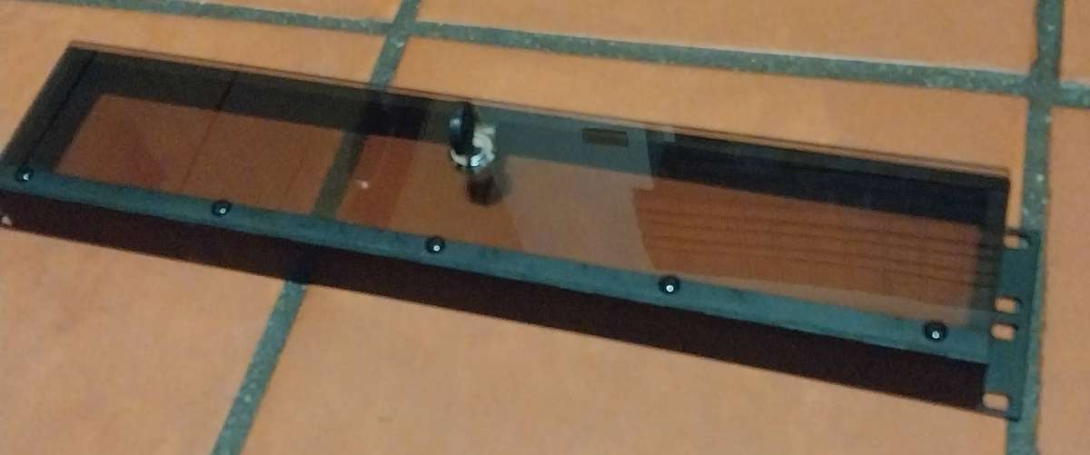 19" 2U lockable transparent anti-tamper security cover for rack-mount equipment