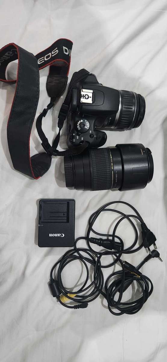 Canon 1000D camera + 2 lenses