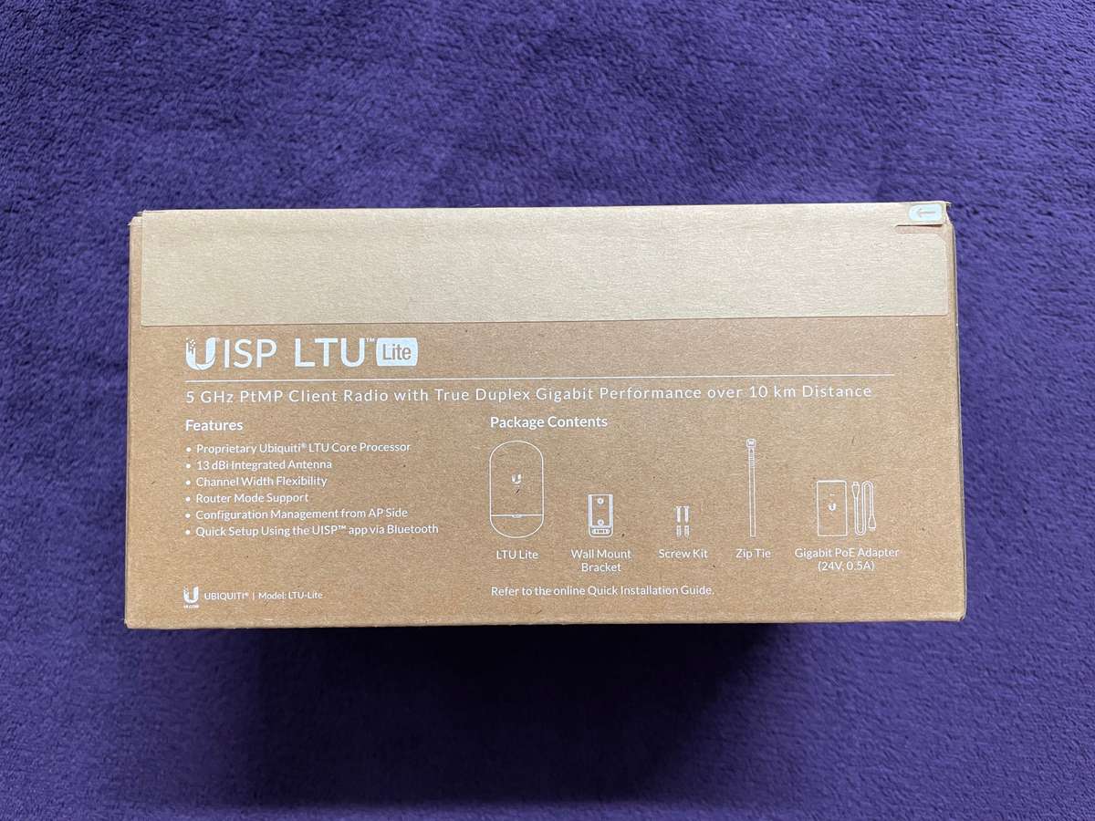 Ubiquiti ISP LTU Lite | 5 GHz PtMP Client Radio with True Duplex Gigabit Performance over 10km