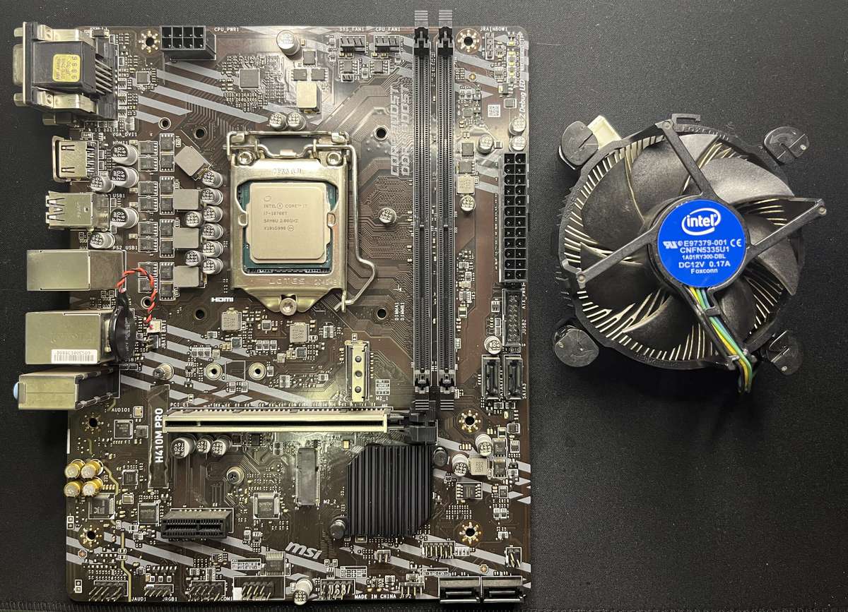 MSI H410M-PRO + INTEL CORE I7 10TH GEN CPU